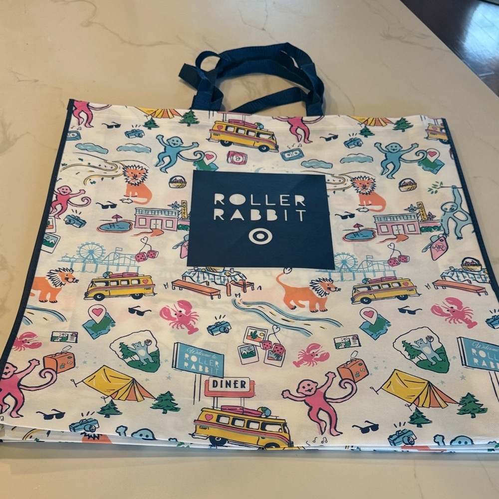 Roller Rabbit and Target collab Multi-Color reusable Tote